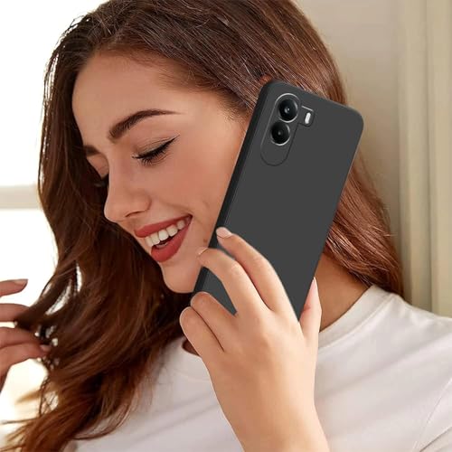 Image of FIRST MART Matte Silicone Back Cover for Redmi A7 Pro - Black