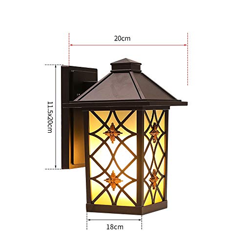 Éclairage carré moderne et lanterne de façade en aluminium étanche IP54 - 6
