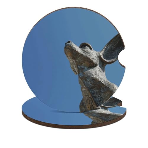Portavasos para carros estilo escultura animal x2 miniatura 1