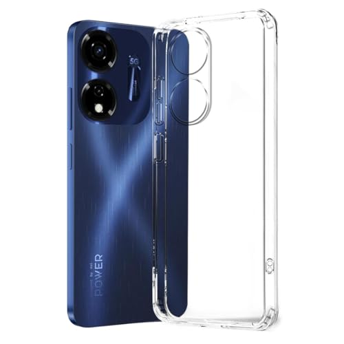 Image of COVERBLACK Soft Rubber Back Cover for Itel P661N / Itel P55 5G - Transparent
