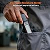 Proster Pocket Wood Moisture Meter with Detachable Pins - 7 Material Settings, Temperature Gauge (C/F), Data Hold for Woodworking, Flooring, Lumber, Building Materials