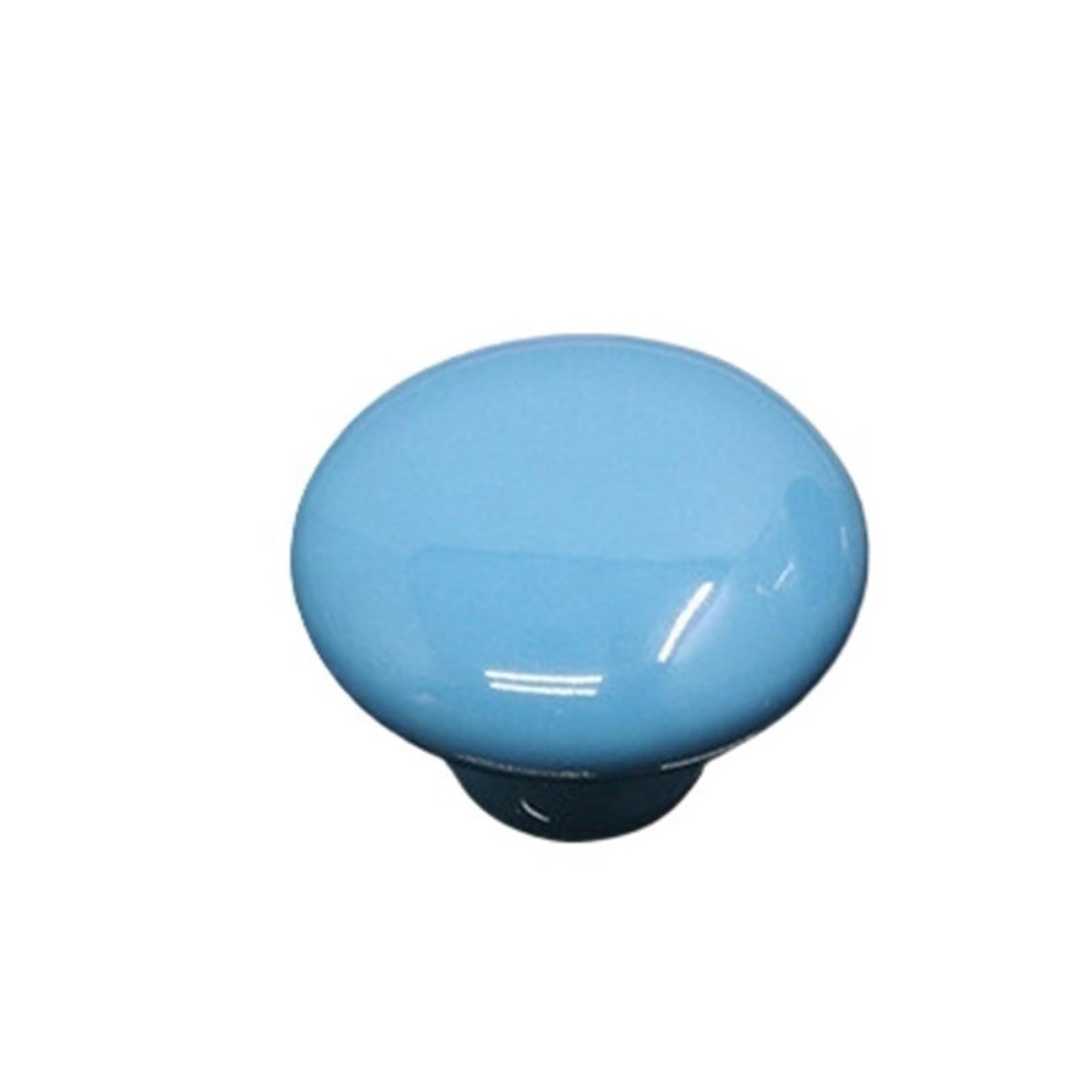 WonJoxel Spherical Crystal Door Knobs 6PCS Ceramic Cabinet Knob Colorfull Children Handles for Furniture Drawer Knobs Cupboard Pulls Kitchen Gabinete Gamer(Blue-38mm)