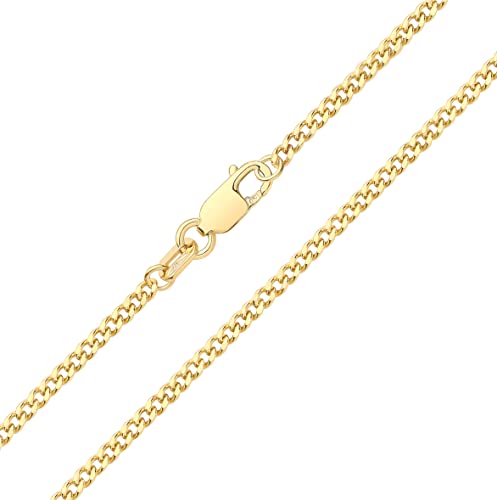Chaine courbe homme femme or jaune 9k 40cm a 61cm WJS29908