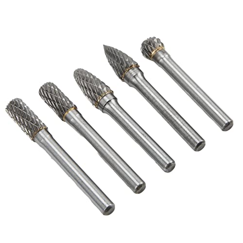 Set de 5 fresas de carburo de tungsteno miniatura 5