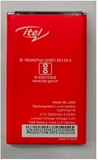 Microusb Original BL-25BI Compatible for Itel It5600, 5600, It5606, 5606, Itel Power 400, It5620, 5620, It5616, 5616, It5622, 2500mAh