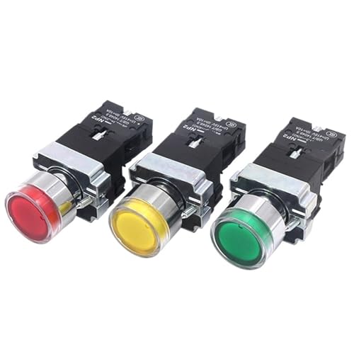 Bouton interrupteur Np2-Bw3461 lumineux 24V 220V pour contrôle fiable