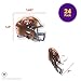 DecoPac NFL San Francisco 49ers Helmet Rings, 24 Football Cupcake Decorations, Officially Licensed, Football Rings, Food Safe Cake Toppers – 24 Pack