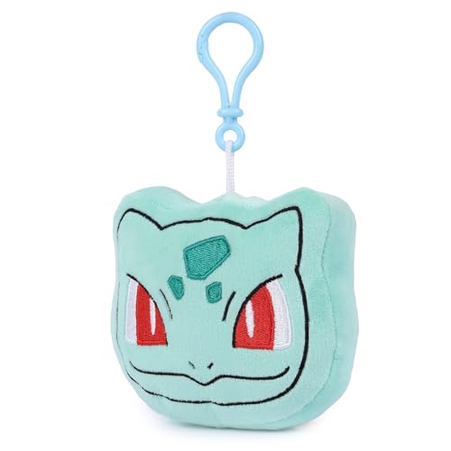 Image of Mirada Pokemon Bulbasaur Bagclip Soft Plush Toy - 12cm | Official Licensed Stuffed Keychain for Kids & Fans | Cute & Lightweight | Ideal Gift for Birthday /Christmas /Diwali