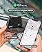 Rhinokey Apple MFi Certified Wallet Tracker Card Works with Apple Find My (iOS Only) Slim 0.07in Rechargeable IP68 Waterproof Item Finder AirTag Card with Keychain Hole for Luggage Tags 2 Cards