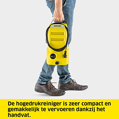 Kärcher hogedrukreiniger K 2 Compact Car & Home, druk: max. 110 bar, wateropbrengst: 360 l/u, oppervlak: 20 m²/u, waterfilter, gewicht: 3,74 kg, hogedrukpistool, vuilfrees, spuitlans, Home & Car Kit - Afbeelding 4