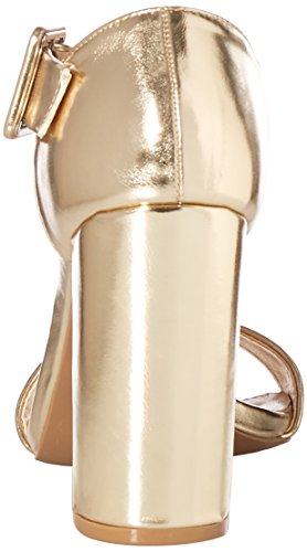 Qupid Women's Cashmere-16 T-Strap Sandal, Gold, 9 M Us #TOP2