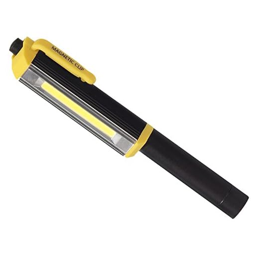 Maclean Energy MCE121 S Torcia Elettrica Design Leggero Comodo da Trasportare (Nero-Giallo)
