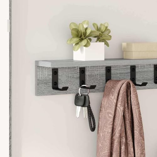 Étagère flottante pour petit espace 60cm | Table de chevet murale gris - 5