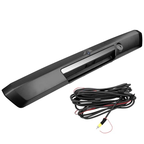 Image of Tailgate Handle Liftgate Latch Handle with Rear View Backup Camera, Compatible with 2017-2022 Ford F250 F350 F450 Super Duty Replaces# HC3Z-9943400-NA HC3Z-9943400-NB