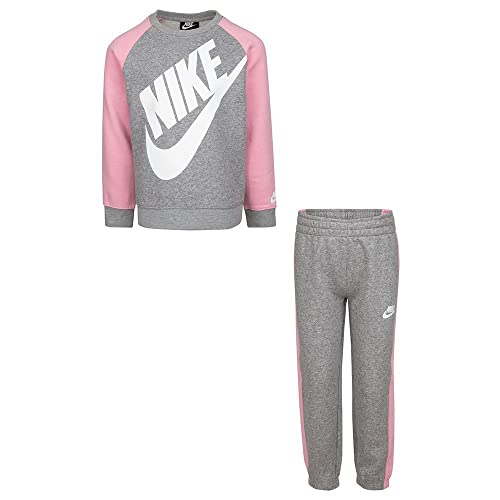 Nike Oversized Futura Crew Set pour fille Dk Grey Heather 18 mois