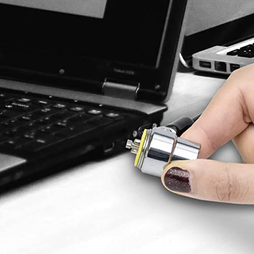 I3C Laptop Cable Lock Hardware Security Cable Lock Anti Theft Retractable Lock For Ipad Tablet Laptop Macbook Dell Hp Lenovo Kindle Surface Samsung Android And All Other Notebooks And Tablets(5Pack) #TOP2