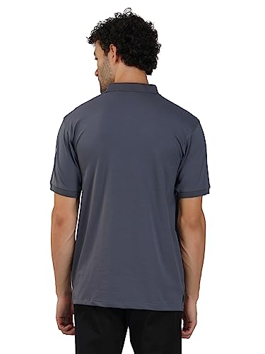 Image of PRORIDERS Half Sleeve Cotton Lycra Regular Fit Men's Polo with Snap Button and Pocket for Casual wear T-Shirt