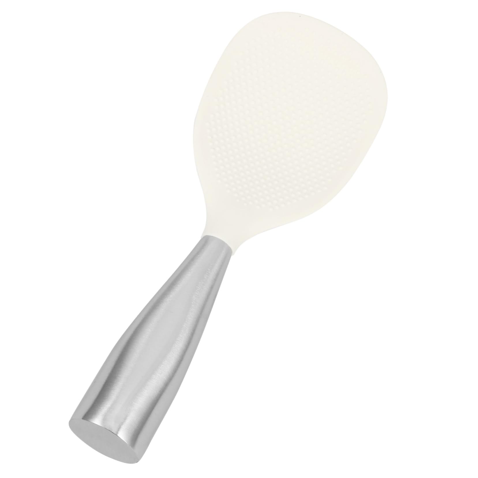FUNOMOCYA Rice Spoon Rice Paddle Scoop for Kitchen Practical Spatula Rice Scoop Silicone Scoop Large Spoon Multipurpose Scoop Household Scoop Silicone Spoon Non Stick Scoop White
