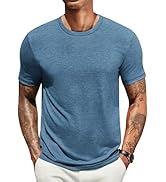 COOFANDY Men's T Shirts Short Sleeve Soft Crew Neck Lightweight Tee Shirts Casual Summer Basic Tops