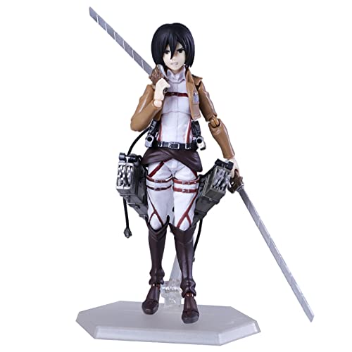 Hewufo Mikasa Ackerman Figma Action Figures Anime Pvc Statue Figures Collection Model Gifts Ornament Toys #TOP5