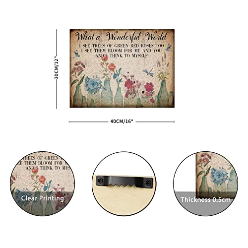 Plaque bois libellule tulipe rose objet decoration maison tableau rustique chic - 2