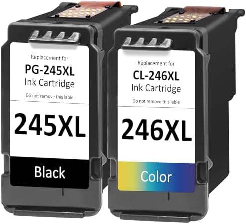 Inktopia 2-Pack Compatible Ink Cartridges For Canon 245XL PG-245XL - High Yield Replacement For Pixma Printers