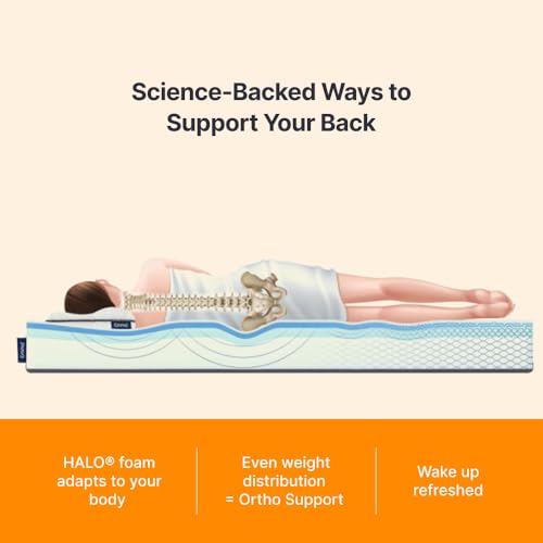 Image of Emma Original| German Tech Orthopedic 8 inch | 15 Year Warranty| Europe's Most Awarded Mattress Tech| Halo Memory Foam(Single, 72x36x8 Inches)
