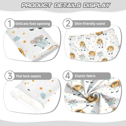 Girls Leggings Soft Toddler Ankle Length Bottoms Cartoon Animals Kids Dance Yoga Pants 4-10 Years3