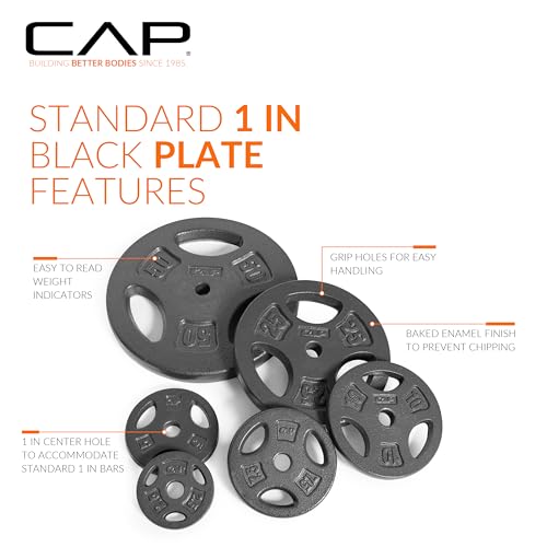 CAP Barbell Standard 1-Inch Grip Weight Plates - Image 5