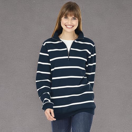 Image of Charles River Apparel Men's Crosswind Quarter Zip Sweatshirt