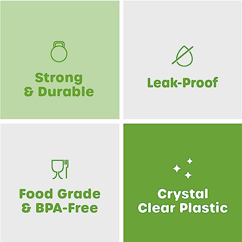 Comfy Package [25 Count - 16 oz.] Reusable Plastic Juice Bottles With Caps, Labels, Brush, and Silicone Funnel | Clear Juice Containers for Juices, Water, Smoothies, and Other Beverages - Image 5