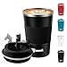 Pameil Thermobecher Kaffeebecher to go 380ml Edelstahl Kaffee-to-go Becher Thermo, Vakuum auslaufsicher Isolierbecher mit Deckel, Autobecher doppelwandig isoliert coffee to go becher (Schwarz, 1) Handtuchhalter,Edelstahl  günstig Kaufen-Pameil Thermobecher Kaffeebecher to go 380ml Edelstahl Kaffee-to-go Becher Thermo, Vakuum auslaufsicher Isolierbecher mit Deckel, Autobecher doppelwandig isoliert coffee to go becher (Schwarz, 1)