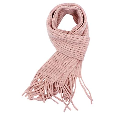 ZGMYC Baby Kids Knitted Tassel Winter Scarf Soft Warm Neck Warmer Wrap Shawl for Boys Girls Cover