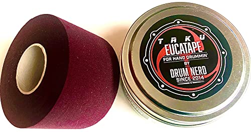 EUCATAPE HAND DRUMMING/STICK TAPE INFUSED WITH EUCALYPTUS (MAROON TAKU HIRANO SIGNATURE)
