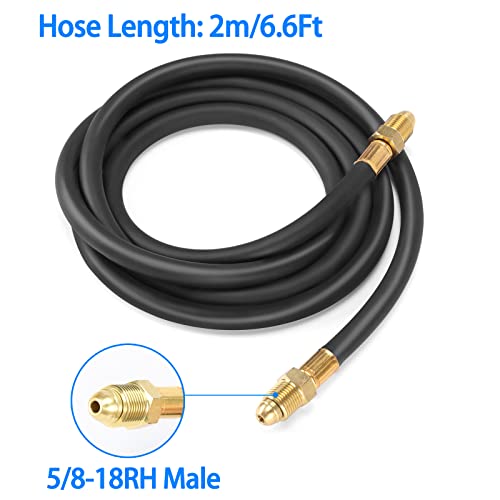 Image of BETOOLL Argon Regulator - Welding Regulator - Argon /CO2 Mig Tig Flow Meter Gas Regulator Gauge With 6.6Ft Gas Hose