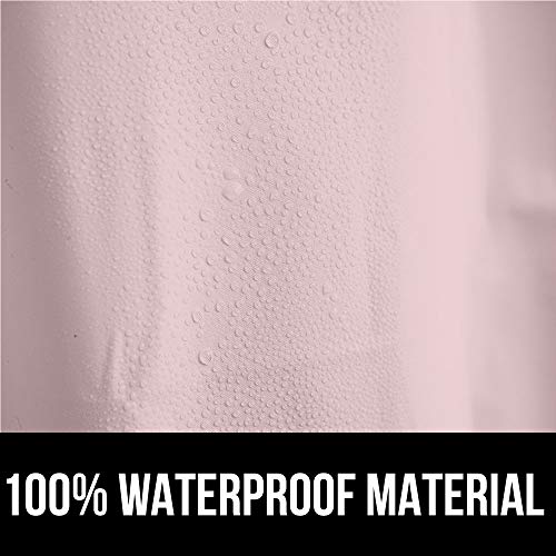 Gorilla Grip Peva Waterproof Shower Curtain Liner, Strong Weighted Magnets, Rust Resistant Grommets, Heavy Duty Thick Liners, Easy Hang, Fits Standard Bathroom Showers And Bath Tubs, 72X65, Pink #TOP4