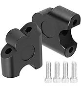 Handlebar Risers, 22mm 7/8inch Universal Motorcycle Handle Bar Riser Handlebar Clamp Back Move Mo...