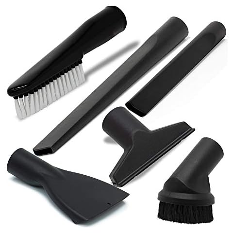 Staubsauger Düsen Set mit Saugbürste Polsterdüse Matratzendüse Fugendüse lang und kurz unviersal für Staubsauger Mehrzwecksauger Nass Trockensauger mit 35mm Durchmesser Cover
