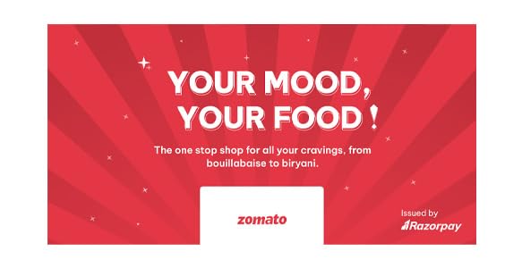 Image of Zomato | E-Gift Card | Instant Delivery | Valid for online purchases | 4 years Validity