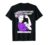 Pancreatic Cancer Warrior Unbreakable Shirt Awareness Gift T-Shirt