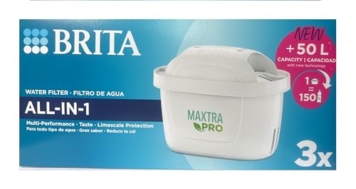 BRITA All-in-1 Water Filter Refill, MAXTRA PRO, 3-Pack