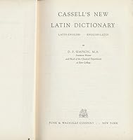 Cassells New Latin Dictionary Latin English Engli B003RXHFVE Book Cover