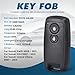 Keyecu Replacement Smart Remote Car Key Fob for Suzuki Swift 2005-2011 Grand Vitara SX4 2007-2013 KBRTS003 315MHz ID46 Chip 2Buttons