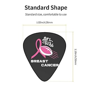 Lets Tackle Breast Cancer Lot de 12 médiators fins et épais pour guitares acoustiques électriques et basses - Les Beatles, Paul McCartney, John Lennon, RIngo Starr, George Harrison Lets Tackle Breast Cancer Lot de 12 médiators fins et épais pour guitares acoustiques électriques et basses – Image 4