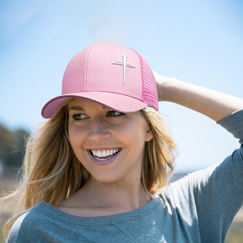 Gorra Trucker Cristiana para Mujer con Bordado de Cruz miniatura 3