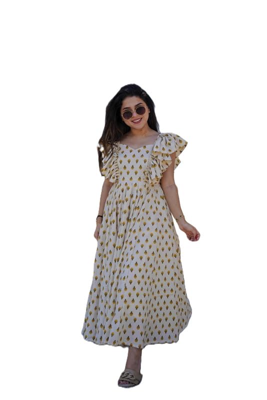 Women Long Maxi Flowy Dress Elegant Summer Party Casual Floral Stylish Chic Look-picture-26