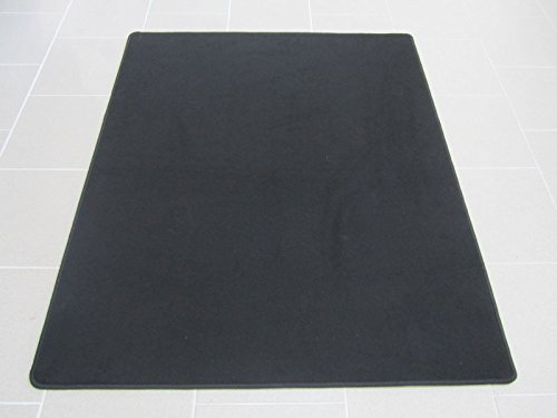 Bürostuhlunterlage, Bodenschutzmatte, Büromatte extrem hochwertig! Velour schwarz. 100x140cm
