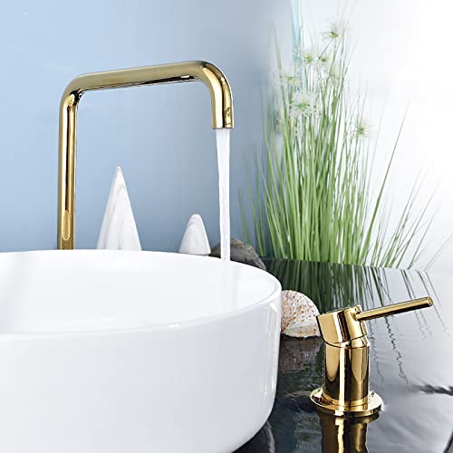 Mitigeur de lavabo robinet de salle de bain sortie d'eau rotative 360 - 6