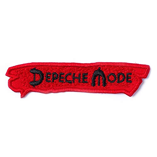DM Patch Red Black Synth-Pop & Alternative Rock 3.6" x 0.9