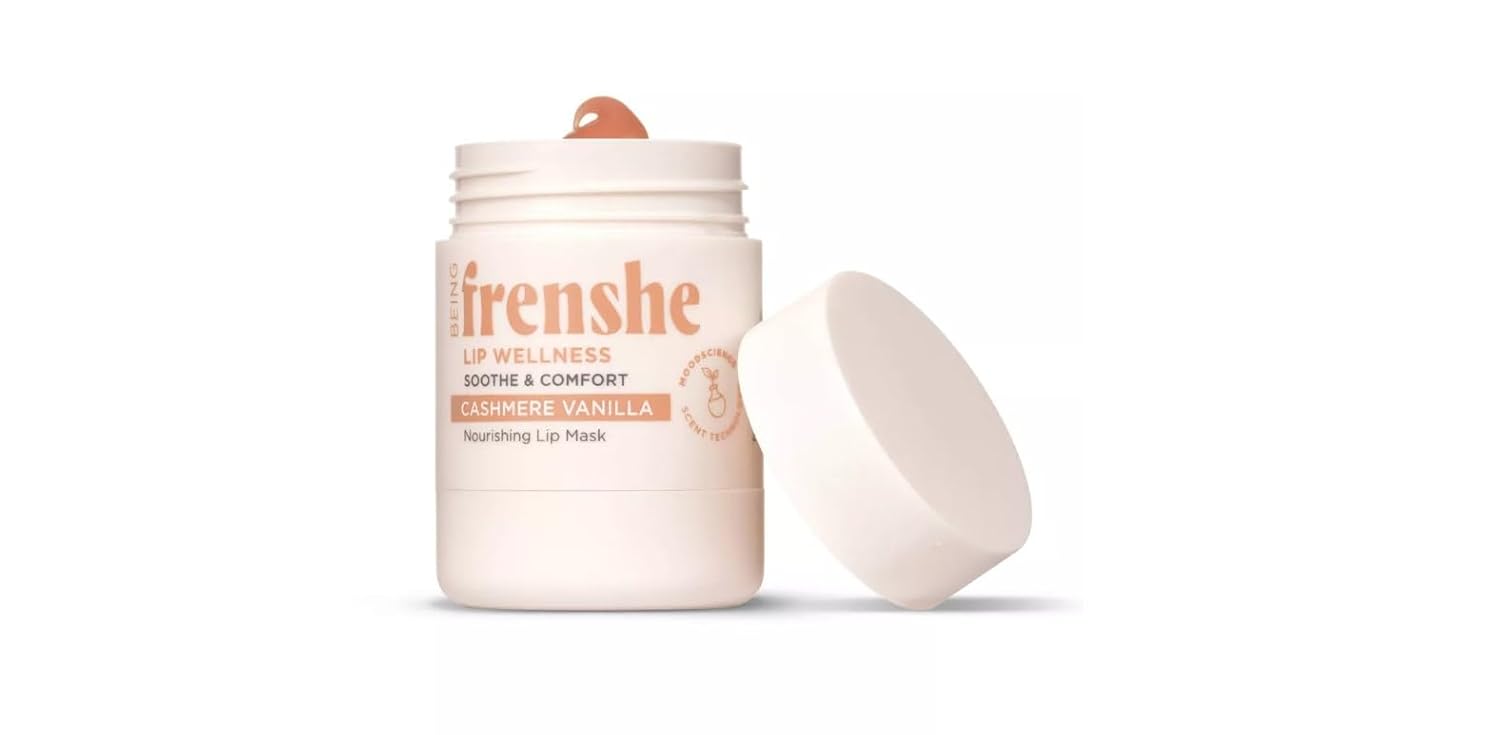Being Frenshe Cashmere Vanilla Nourishing LIP MASK, Hydrating Overnight Treatment with Magnesium & Vitamin E, 0.5 oz